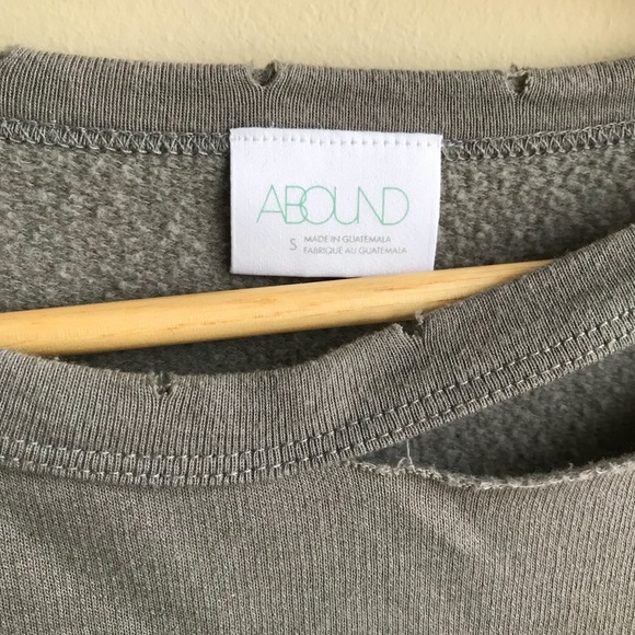 Abound Women’s Gray Distressed Oversized Sweater - Picture 2 of 6